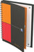 Oxford INTERNATIONAL meetingbook connect, stevige kartonnen kaft grijs, 160 bladzijden,ft B5, geruit 5 mm 5 stuks, OfficeTown