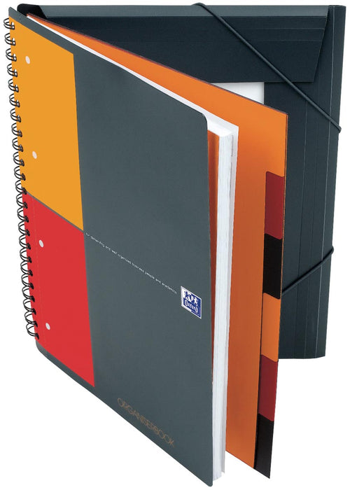 Oxford INTERNATIONAL organiserbook, 160 bladzijden, ft A4+, geruit 5 mm 5 stuks, OfficeTown