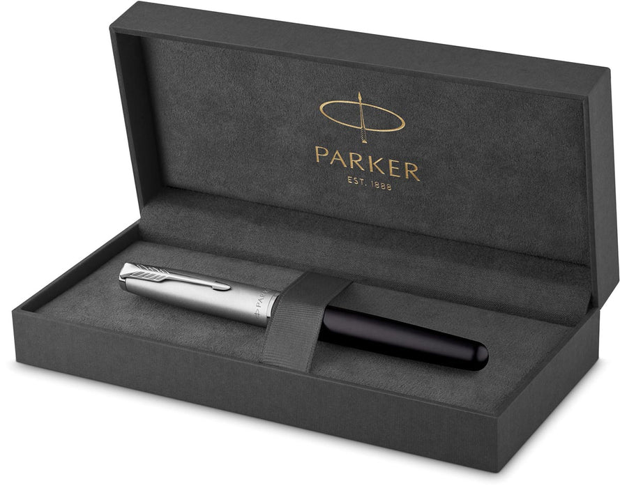 Parker vulpen Sonnet Essential, medium, in giftbox, Black CT (zwart)