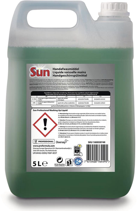 Sun handafwasmiddel Pro Formula, flacon van 5 liter 2 stuks, OfficeTown