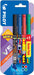 Pilot roller V-5 Mika, blister van 3+1 stuks gratis in geassorteerde kleuren 12 stuks, OfficeTown
