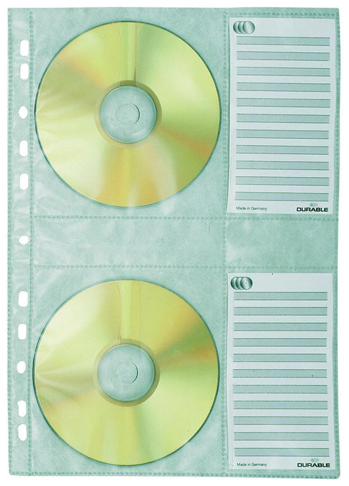 Duurzame CD/DVD Ringbandhoes met 4 Vakken