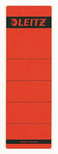 Leitz zelfklevende ruglabels ft 6,1 x 19,1 cm, rood