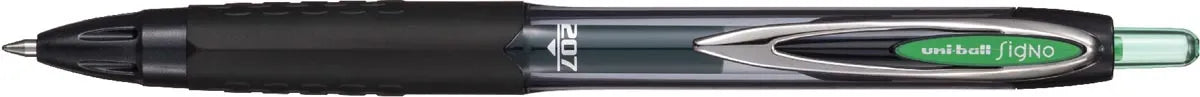 Uni-ball Signo RT207 roller, intrekbaar, schrijfbreedte 0,4 mm, gerecycled plastic, groen 12 stuks, OfficeTown