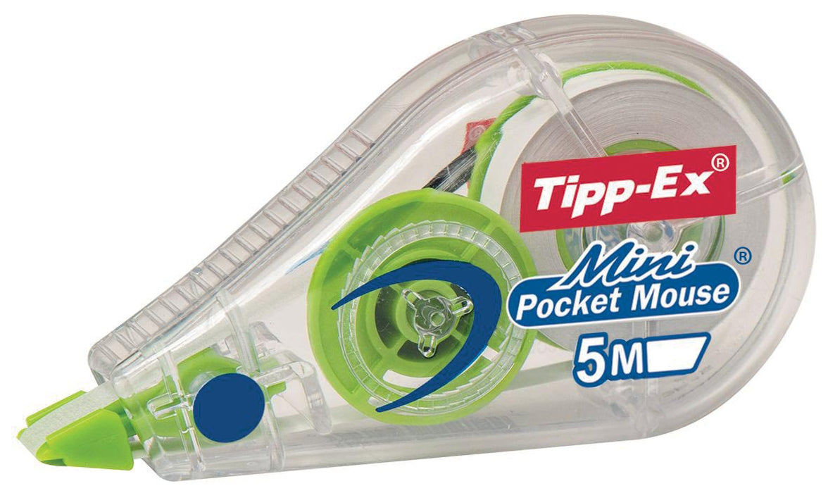 Tipp-Ex correctieroller Mini Pocket Mouse Fashion, blister 2 + 1 gratis 30 stuks