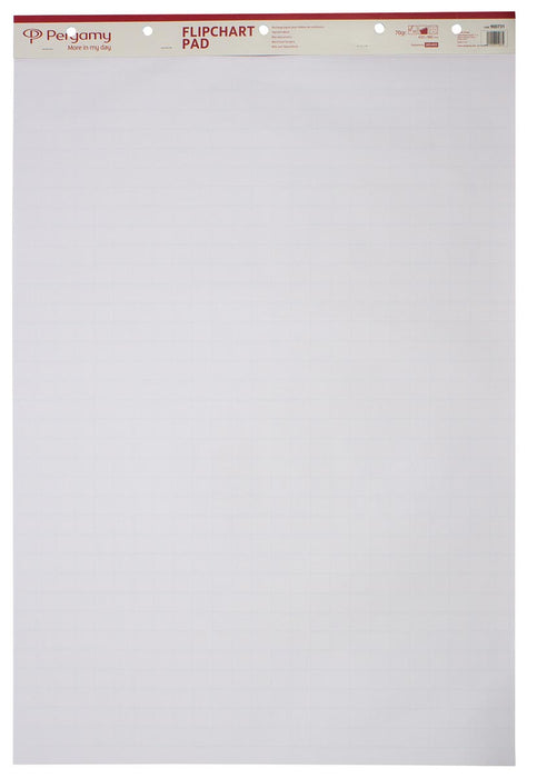 Flipoverblokken Pergamy, ft 65 x 98 cm, geruit en blanco, pak met 50 vel, 2 stuks