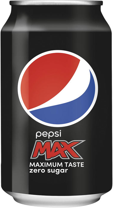 Pepsi Max frisdrank, origineel, blik van 33 cl, verpakking van 24 stuks met statiegeld