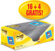Post-it Notes, 100 vel, ft 76 x 76 mm, geel, pak van 16 blokken + 4 gratis 10 stuks, OfficeTown