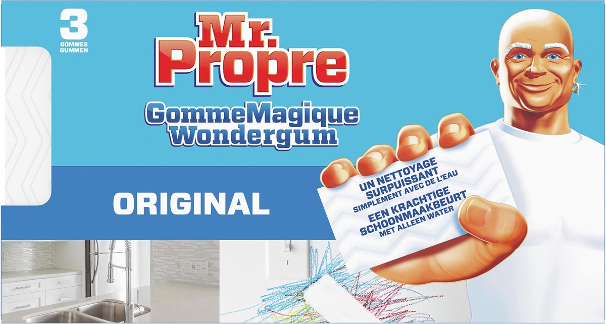 Mr. Proper wondergom Original - 3 stuks