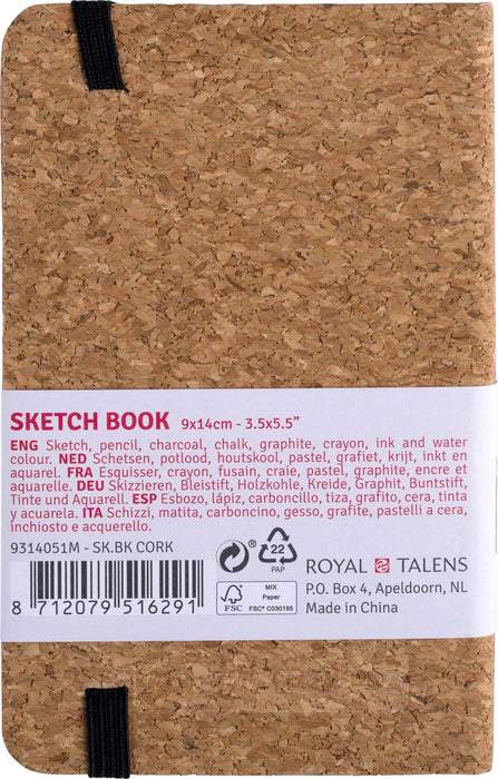 Talens Art Creation schetsblok, Kurk, 9 x 14 cm met 140 g/m² papier