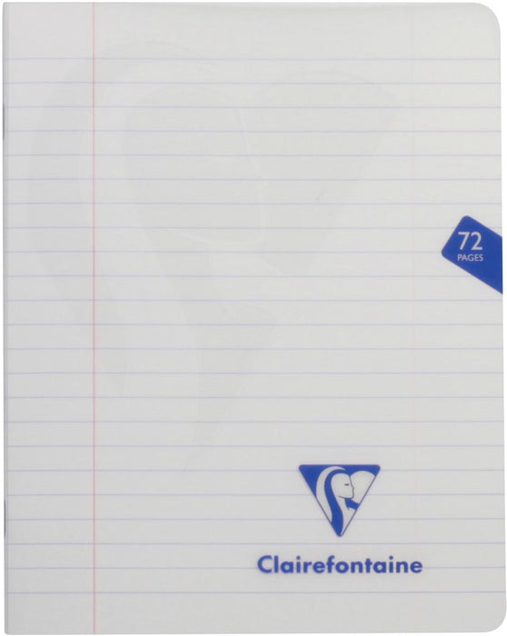 Clairefontaine schrift mimesys voor ft A5, 72 bladzijden, kaft in PP, gelijnd, geassorteerde kleuren 10 stuks, OfficeTown