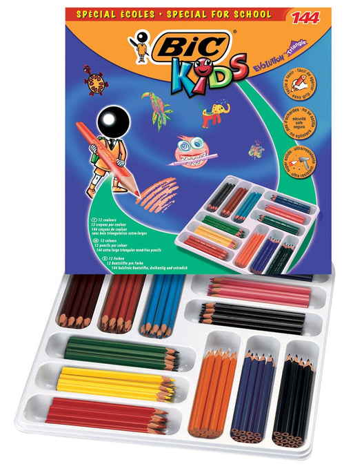Bic Kids kleurpotlood Ecolutions Evolution 144 potloden (classpack) 10 stuks, OfficeTown