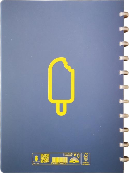 Atoma Sorbet schrift, ft A4, 144 bladzijden, geruit 5 mm, blauw 10 stuks, OfficeTown