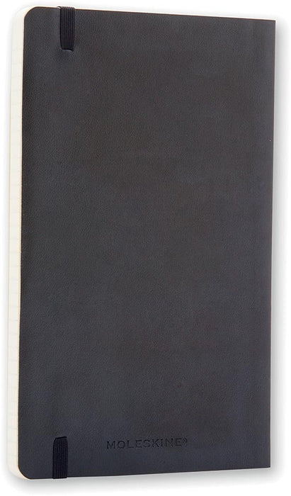 Moleskine notitieboek, ft 9 x 14 cm, gelijnd, soepele cover, 192 bladzijden, zwart