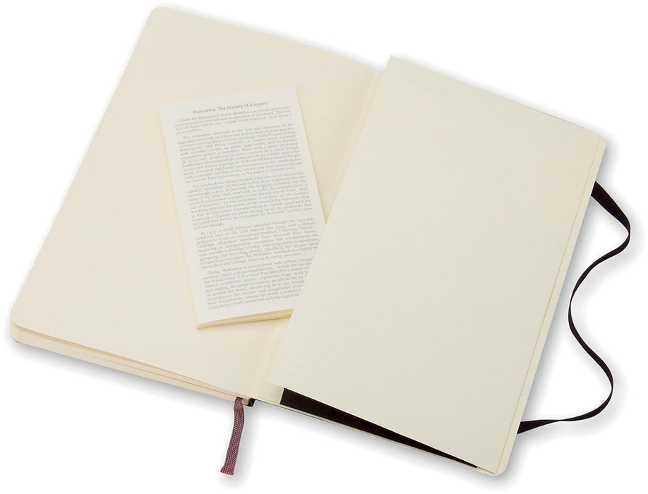 Moleskine notitieboek, ft 9 x 14 cm, gelijnd, soepele cover, 192 bladzijden, zwart