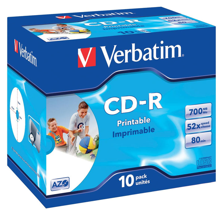 Verbatim CD-R 10 stuks, individueel verpakt (Jewel Case)