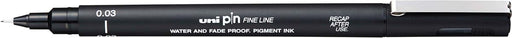 Uni Pin fineliner, 0,03 mm, ronde punt, zwart 12 stuks, OfficeTown
