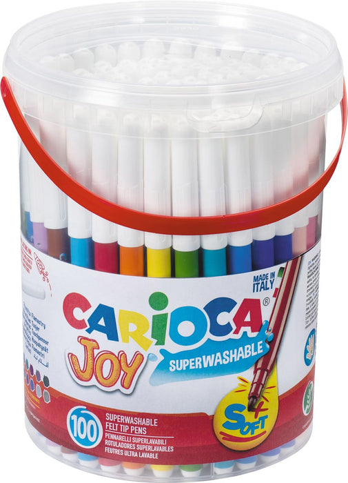Carioca Viltstift Joy, 100 stiften in een kunststof pot met handvat
