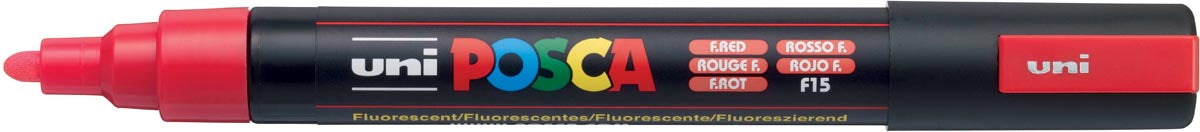 Posca verfstift PC-5M fluo rood met waterbasis