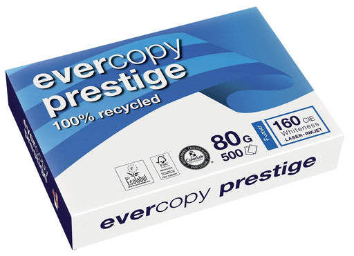 Clairefontaine Evercopy kopieerpapier Prestige ft A4, 80 g, pak van 500 vel 5 stuks, OfficeTown