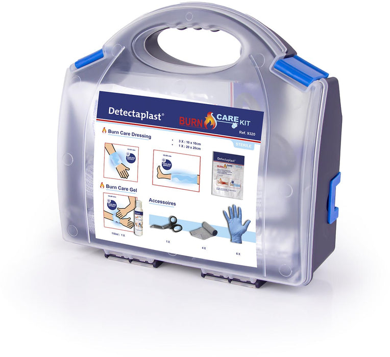 Eerste Hulp Uitrusting bij Brandwonden met Detectaplast Burn Care Kit