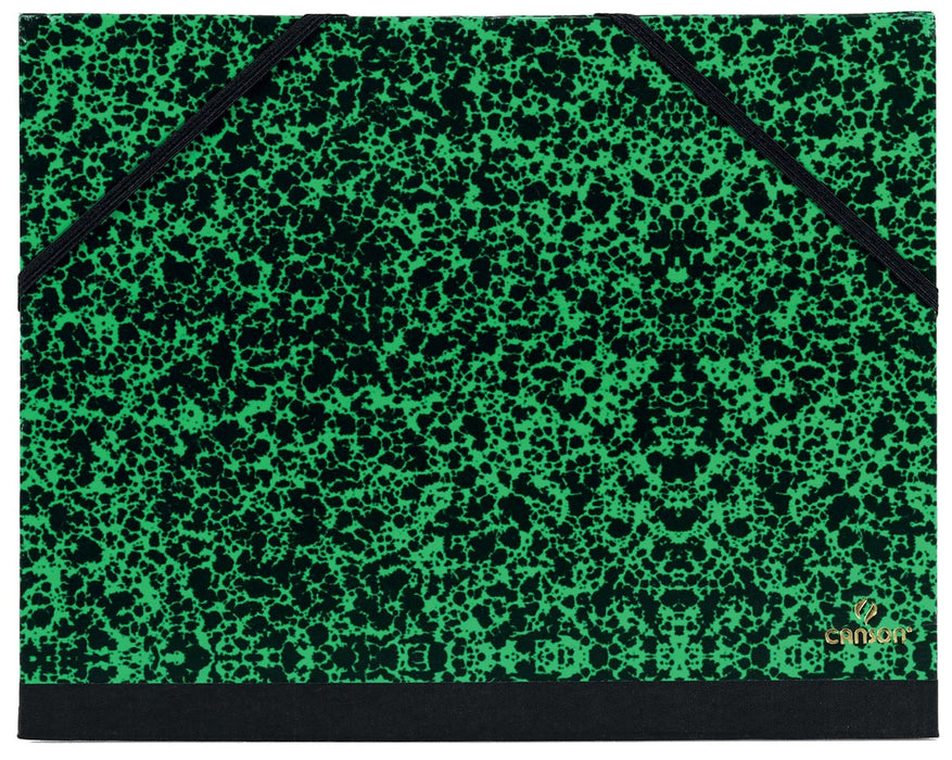 Canson tekenmap met elastieken Studio, 61 x 81 cm, Groen/Zwart