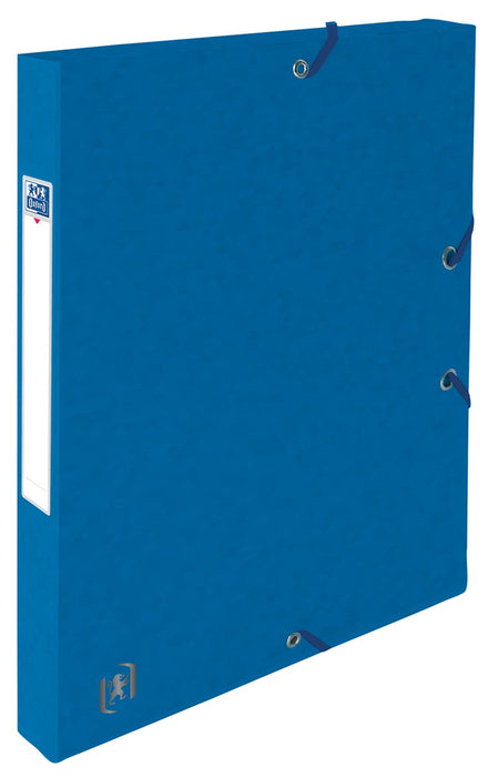Elba elastomap Oxford Top File+ met een rug van 2,5 cm, blauw