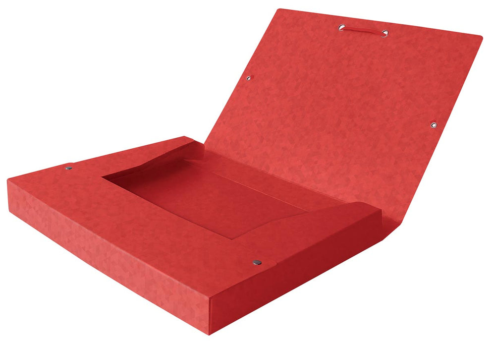 Elba Elastobox Oxford Top File+ 4 cm, rood