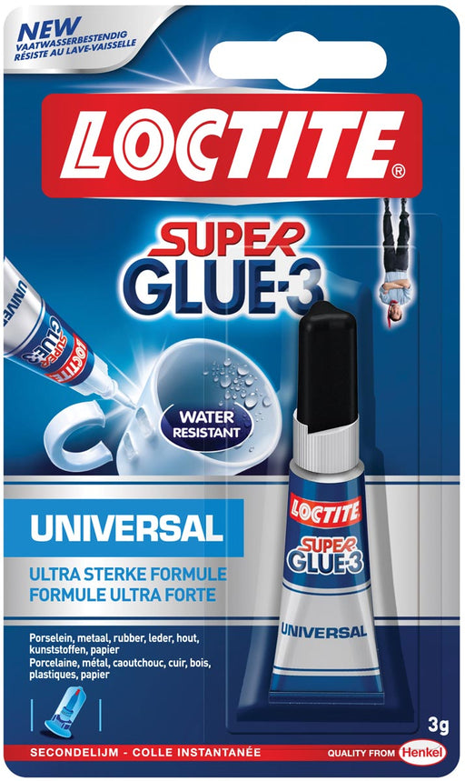 Loctite secondelijm Super Glue Universal, op blister 12 stuks, OfficeTown