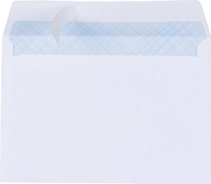 Enveloppen Pergamy 80 g, ft C6: 114 x 162 mm, zelfklevend, wit, 500 stuks