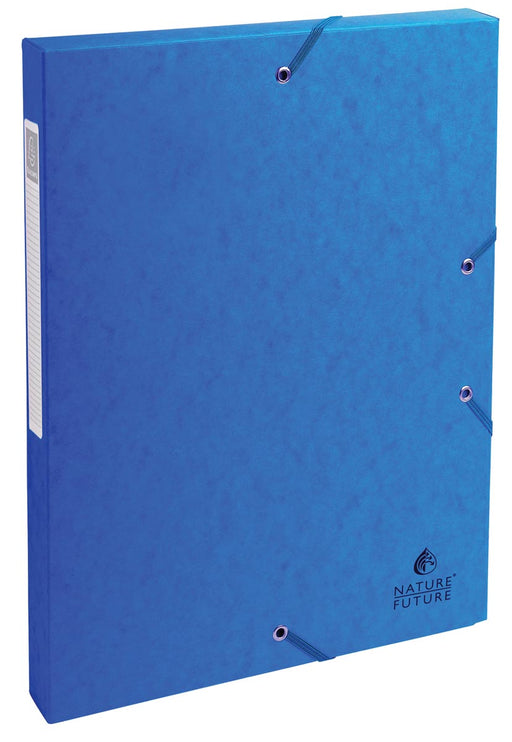 Exacompta elastobox Exabox blauw, rug van 2,5 cm 8 stuks, OfficeTown