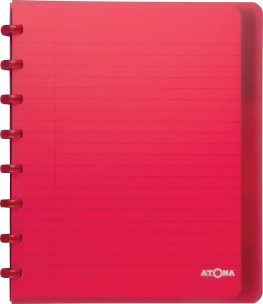 Atoma Trendy schrift, ft A5+, 120 bladzijden, gelijnd, met 6 tabbladen, in geassorteerde kleuren 10 stuks, OfficeTown