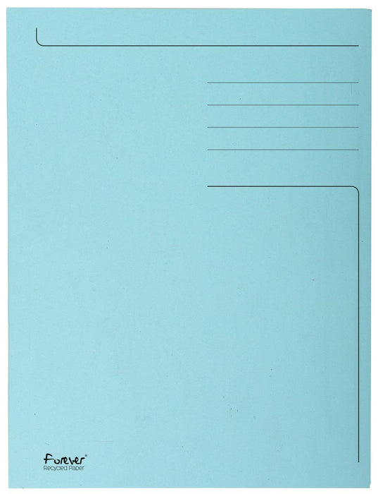 Exacompta dossiermap Foldyne ft 24 x 32 cm (voor ft A4), lichtblauw, pak van 50 stuks 2 stuks, OfficeTown