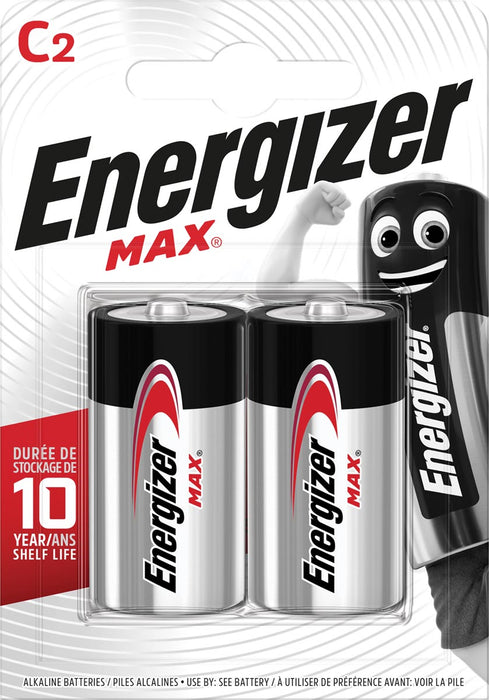 Energizer niet-oplaadbare Max C batterijen, blister met 2 stuks