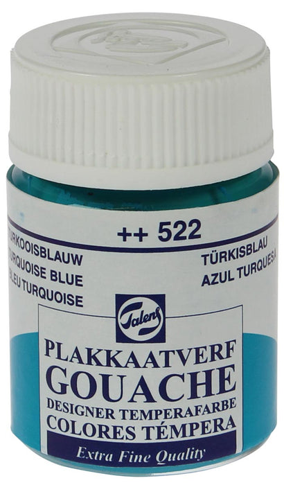 Talens plakkaatverf Extra Fijn flacon van 16 ml, turkooisblauw