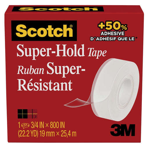 Scotch plakband Super Hold, ft 19 mm x 25,4 m, pak van 6 rollen 4 stuks, OfficeTown