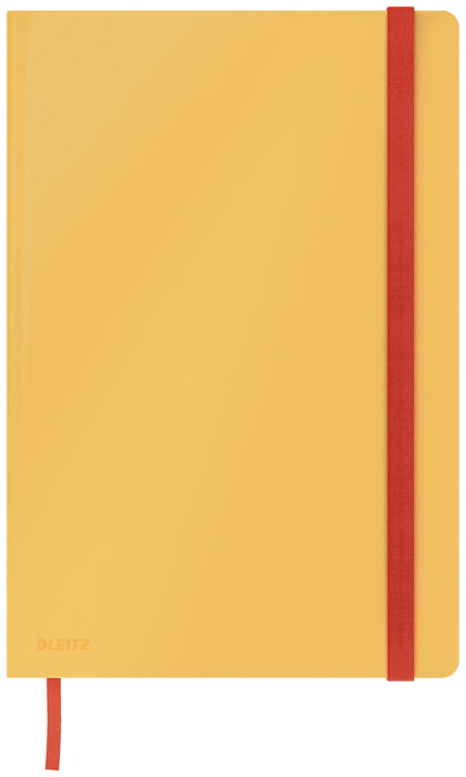 Leitz Cosy notitieboek met harde kaft, voor ft B5, gelijnd, geel