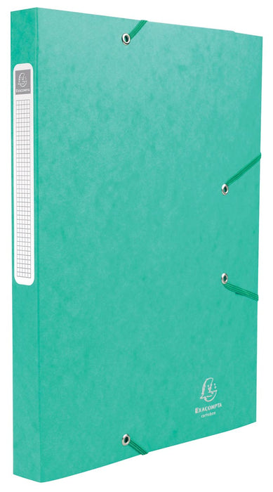 Exacompta Elastobox Cartobox met 2,5 cm brede rug, groen, 5/10e kwaliteit