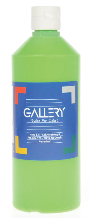 Gallery plakkaatverf, flacon van 500 ml, lichtgroen 6 stuks, OfficeTown