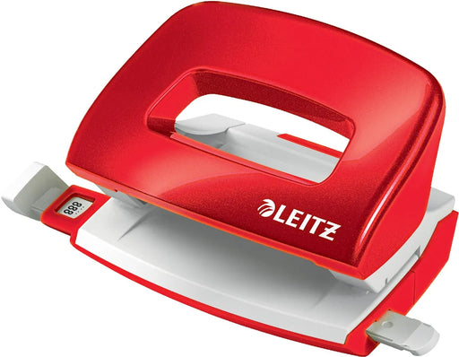 Leitz NeXXt WOW Mini perforator, 10 blad, rood 30 stuks, OfficeTown