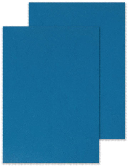 Q-CONNECT omslag A4 leer 250 gram 100 stuks blauw