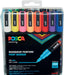 Posca paintmarker PC-3M, etui met 16 stuks in geassorteerde kleuren 12 stuks, OfficeTown