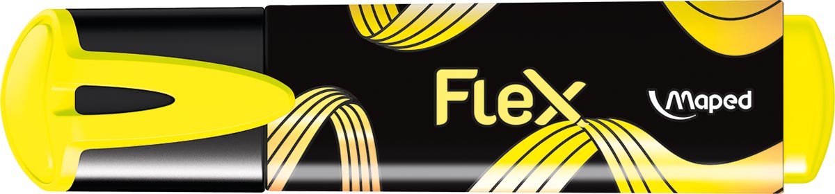 Maped Fluo'Peps Flex markeerstift, geel, verpakking van 12 stuks
