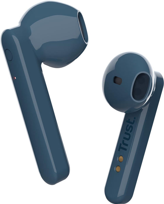 Trust Primo Touch Bluetooth draadloze oortjes in het blauw met geïntegreerde microfoon