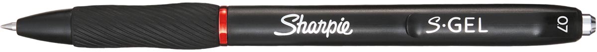 Sharpie S-gel roller, medium punt, rood 12 stuks