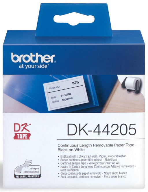 Brother doorlopende labelrol voor QL, ft 62 mm x 30,48 m, papier, verwijderbaar 3 stuks, OfficeTown