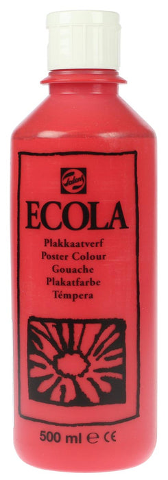 Talens Ecola plakkaatverf - 500 ml flacon, scharlakenrood