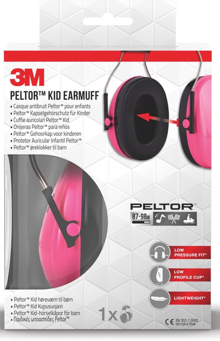 3M oorkap Pelton Kid, roze - OfficeTown
