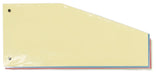 Pergamy trapezium verdeelstroken, pak van 100 stuks in geassorteerde kleuren 30 stuks, OfficeTown