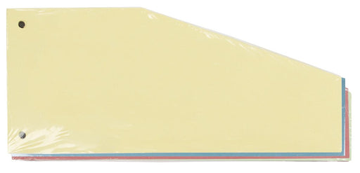 Pergamy trapezium verdeelstroken, pak van 100 stuks in geassorteerde kleuren 30 stuks, OfficeTown